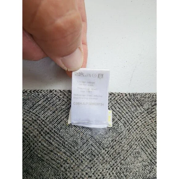 Nina Ricci Skirt Womens Size 36 (28) Gray Alpaca Lined Mini Academia Career Boho - Picture 11 of 13